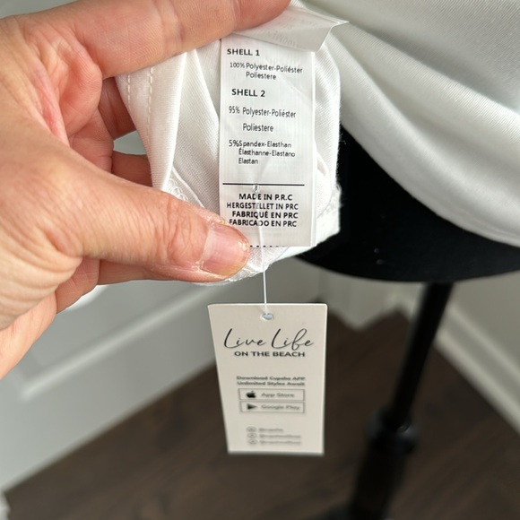 CUPSHE Cotton Long Tee with Sheer Sleeves - Picture 7 of 8